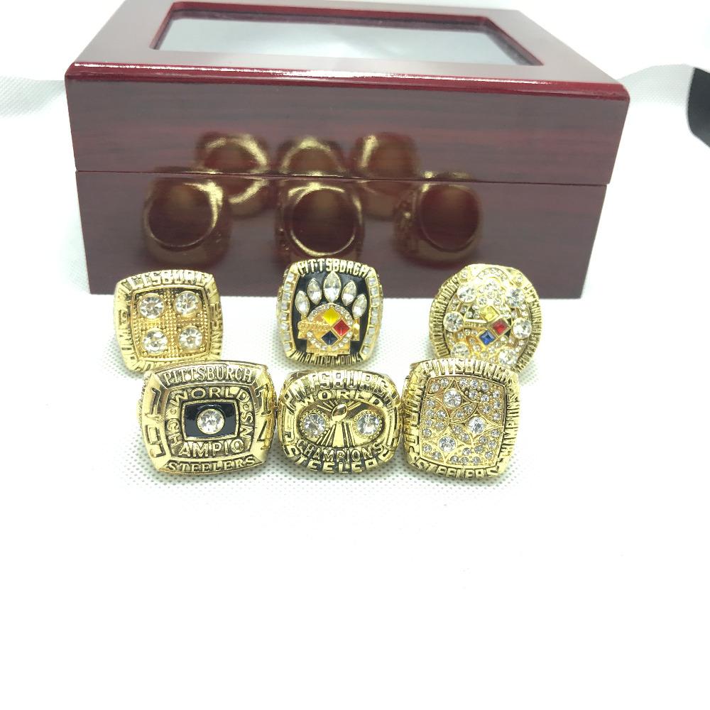 Pittsburgh Steelers Championship 6 Rings Set 