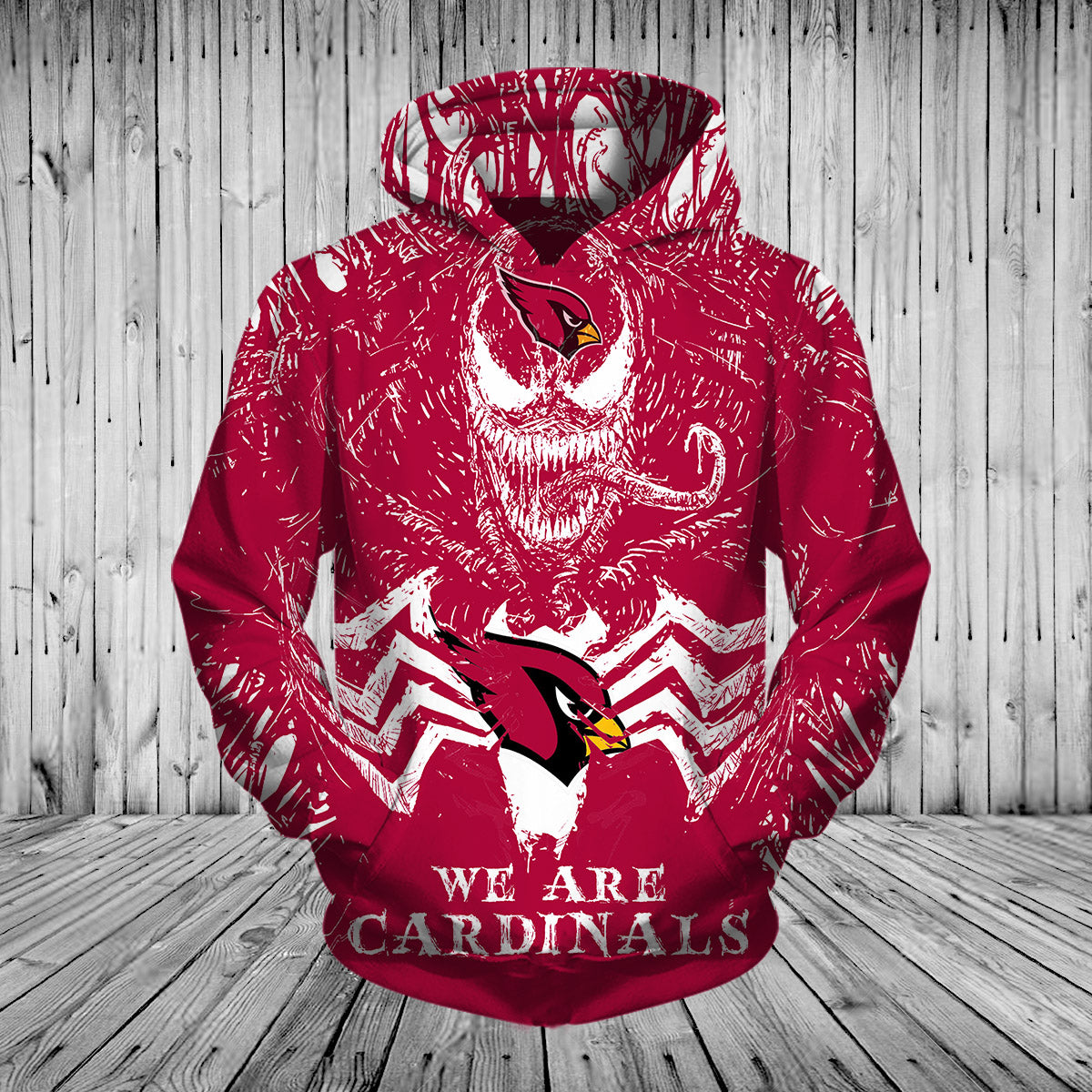 17% SALE OFF Arizona Cardinals Hoodies 3D Venom Pullover Hoodies – 4 Fan  Shop
