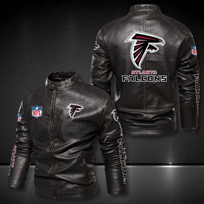 30% OFF Hot Sale Atlanta Falcons Leather Jacket Cheap For Men – 4