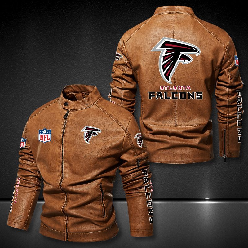 30% OFF Hot Sale Atlanta Falcons Leather Jacket Cheap For Men – 4