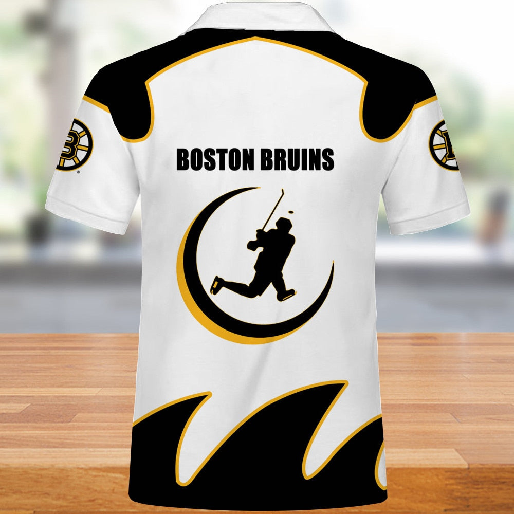 NHL Youth Boston Bruins Performance Short Sleeve Polo Shirt 