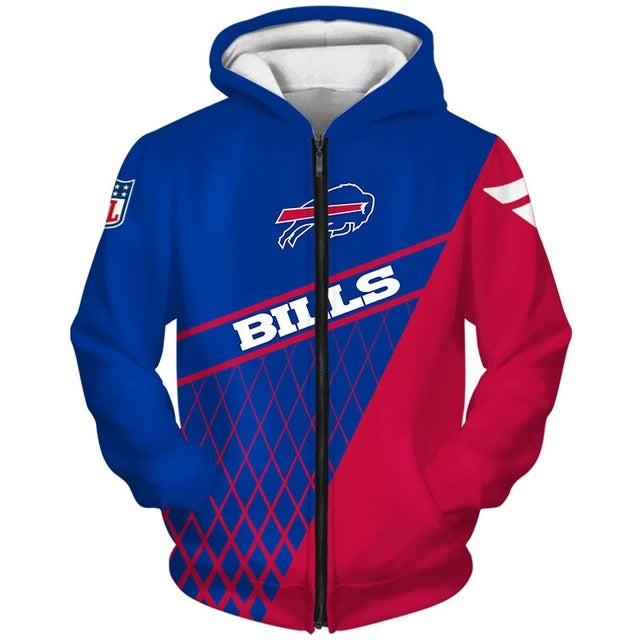 men's buffalo bills zip up hoodie