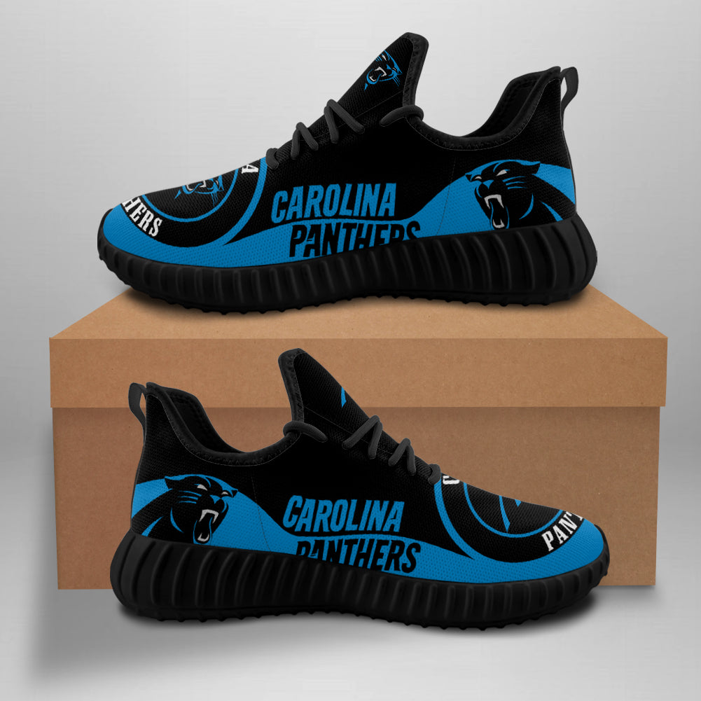25% SALE OFF Carolina Panthers Sneakers Big Logo Yeezy Shoes – 4