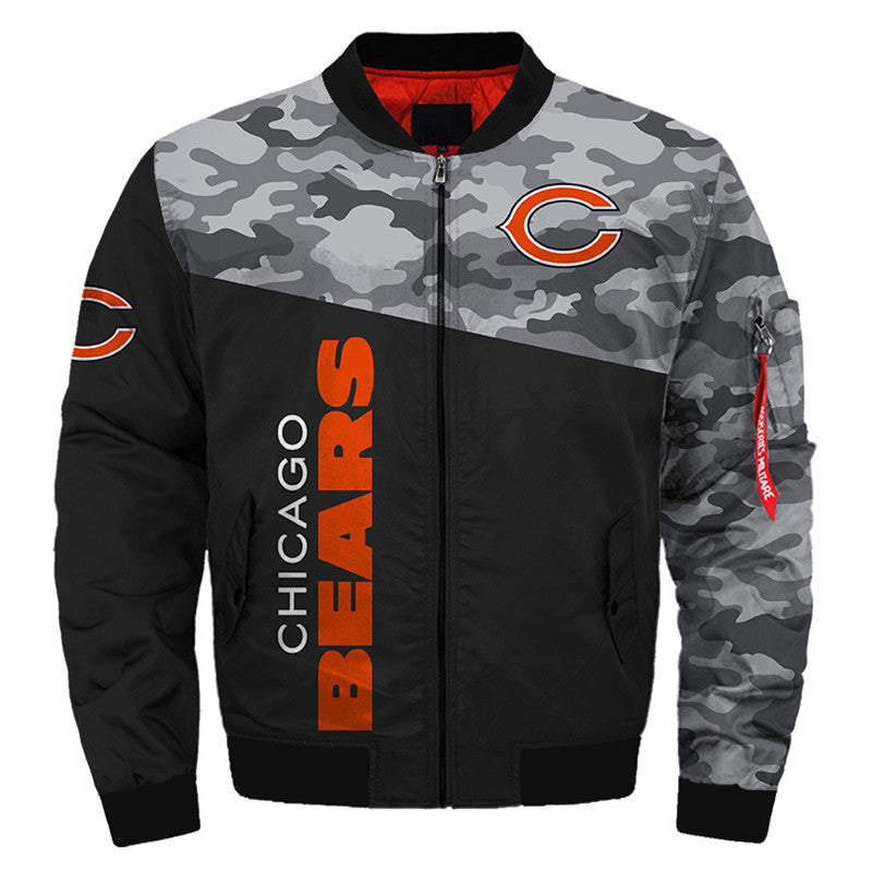 18% SALE OFF Best Chicago Bears Camo Jacket For Sale – 4 Fan Shop