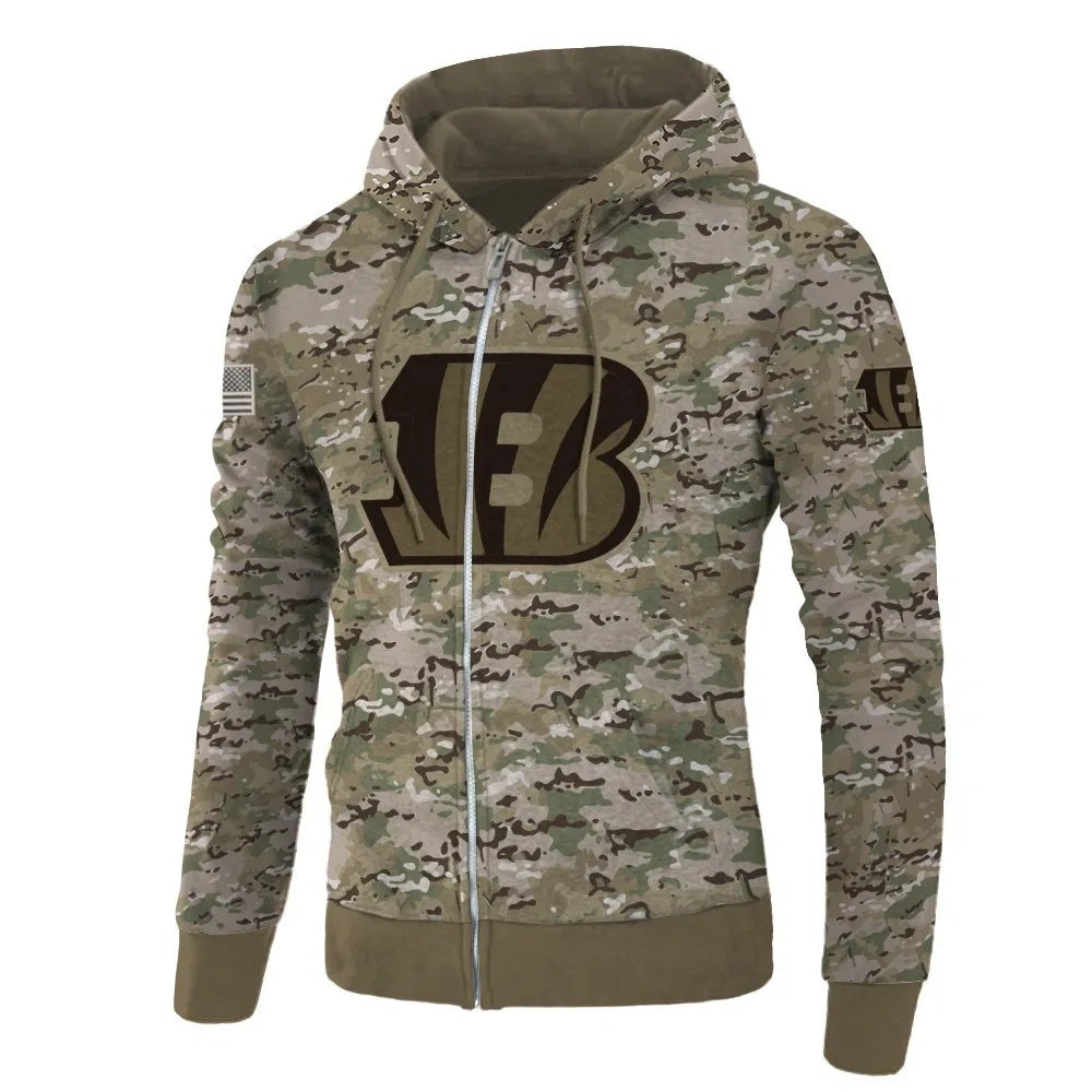 Cincinnati Bengals NFL Hunting Camo Hoodie 3D For Fans