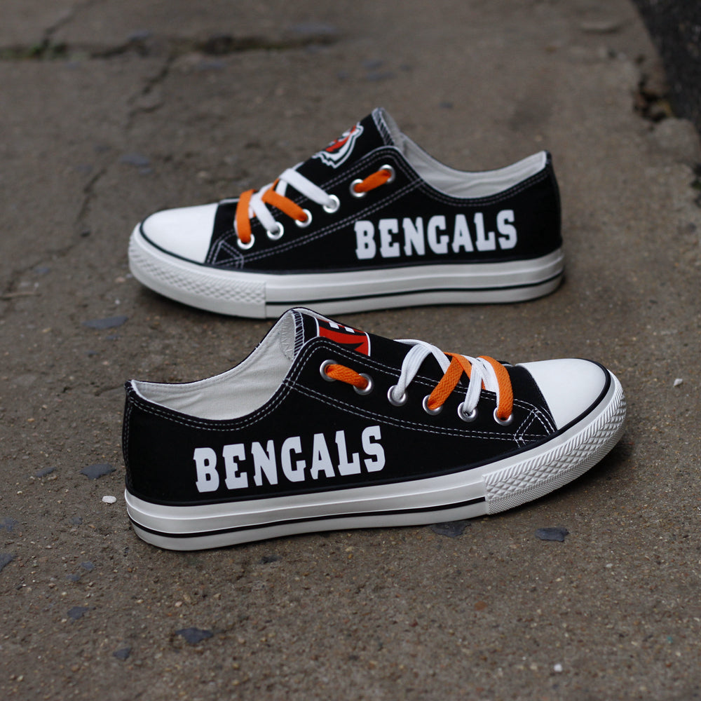 Cincinnati Bengals NFL Womens Low Top Tie-Dye Canvas Shoe