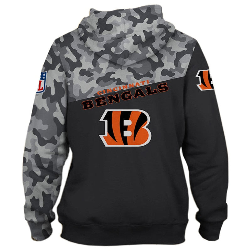 Shop Cincinnati Bengals Military Hoodie