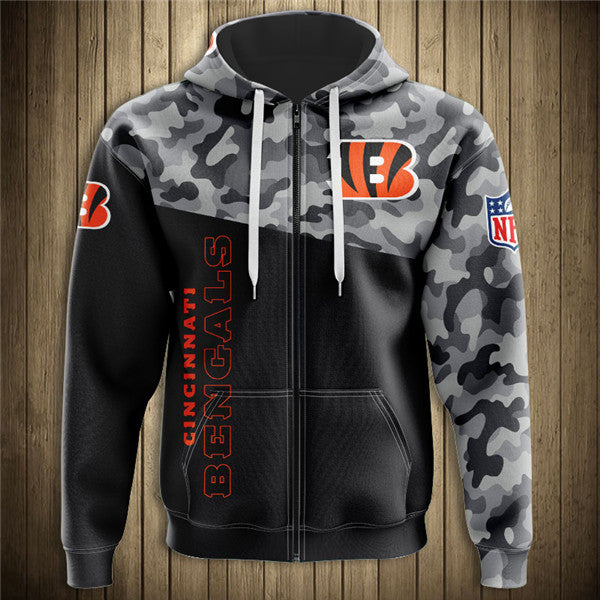 19% SALE OFF Cincinnati Bengals Military Hoodies Long Sleeve