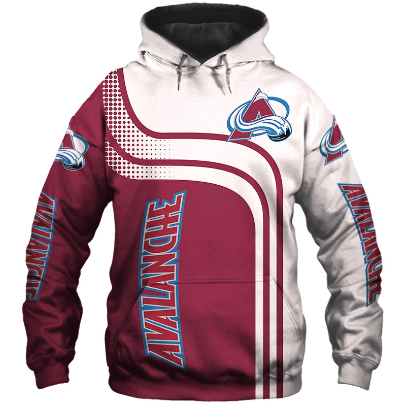 Colorado Avalanche 3D Zipper Hoodie – SportsDexter