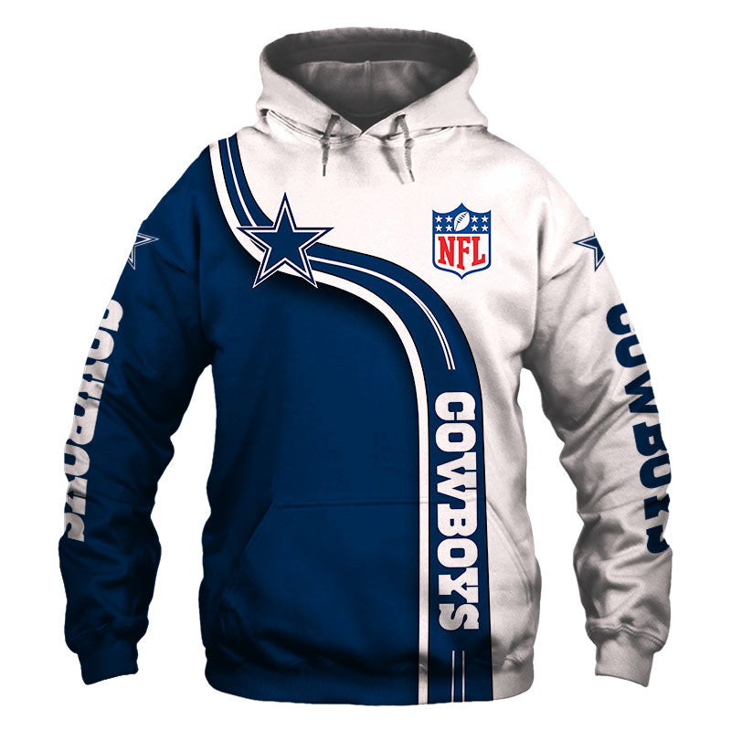 18% SALE OFF Dallas Cowboys Zip Up Hoodies 3D Sweatshirt Long Sleeve – 4  Fan Shop
