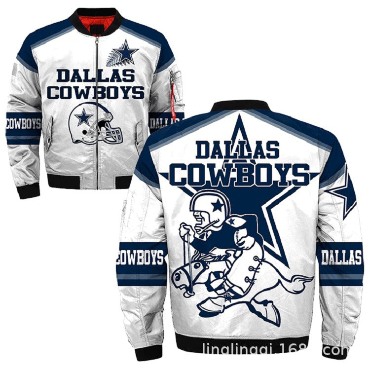 NFL Bomber Jacket Cheap Custom Dallas Cowboys Super Bowl Jacket – 4 Fan Shop