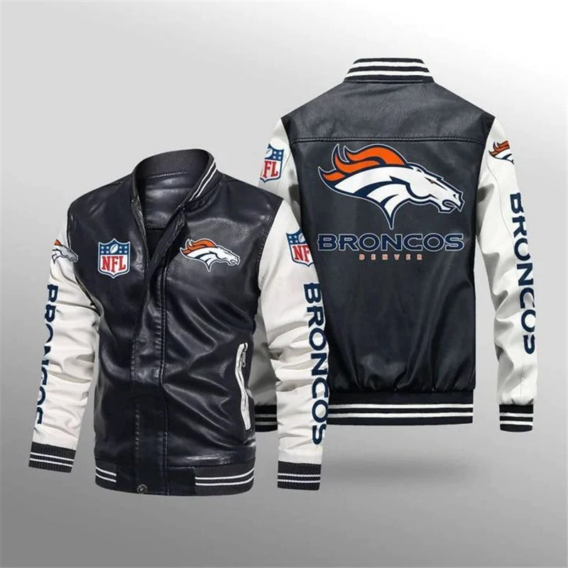 30% OFF The Best Men's Denver Broncos Leather Jacket For Sale – 4 Fan Shop