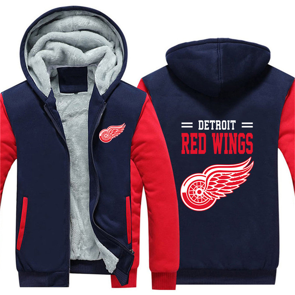 30% OFF The Best Men's Detroit Red Wings Leather Jacket For Sale – 4 Fan  Shop