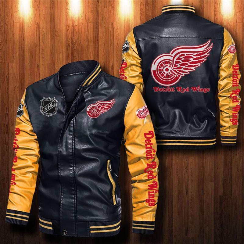 30% OFF The Best Men's Detroit Red Wings Leather Jacket For Sale