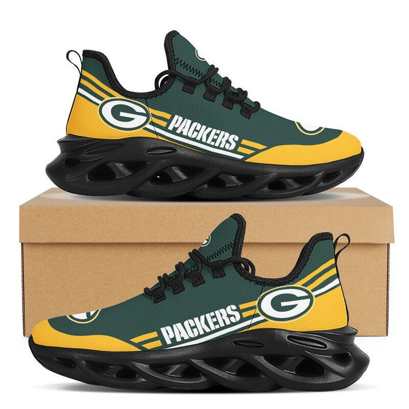 Green Bay Packers NFL Collection Max Soul Shoes Personalized Name Chunky  Sneakers For Men Women - Freedomdesign