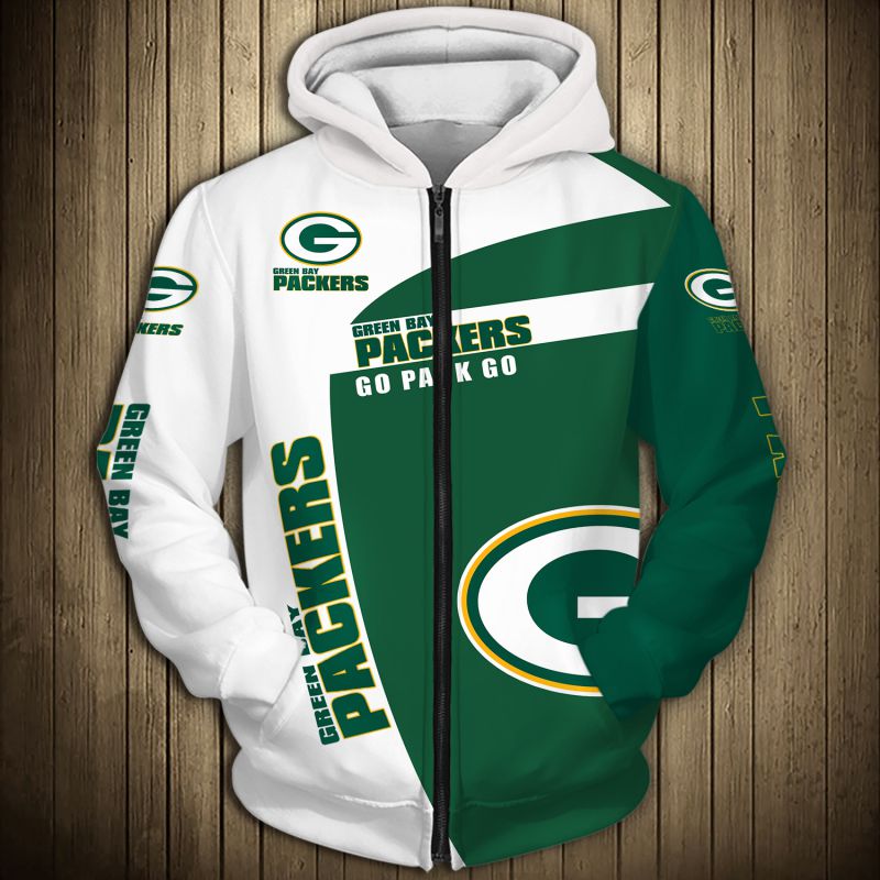 Packers Hoodie Mens 3D Captivating Go Green Go Gold Green Bay