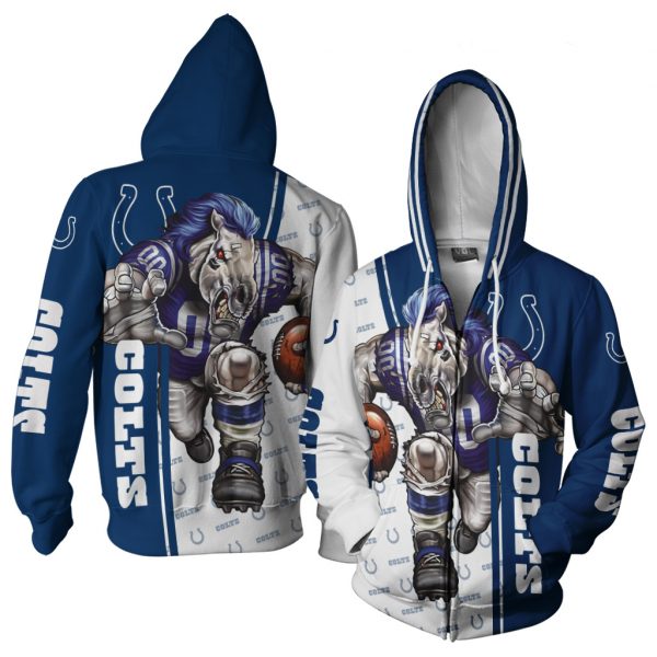 INDIANAPOLIS COLTS CHAMPS HOODIE 3D T11 - - extreme-honor