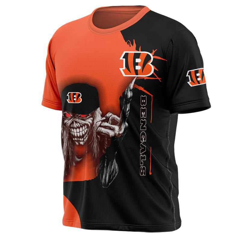 15% OFF Iron Maiden Cincinnati Bengals T shirt For Men – 4 Fan Shop