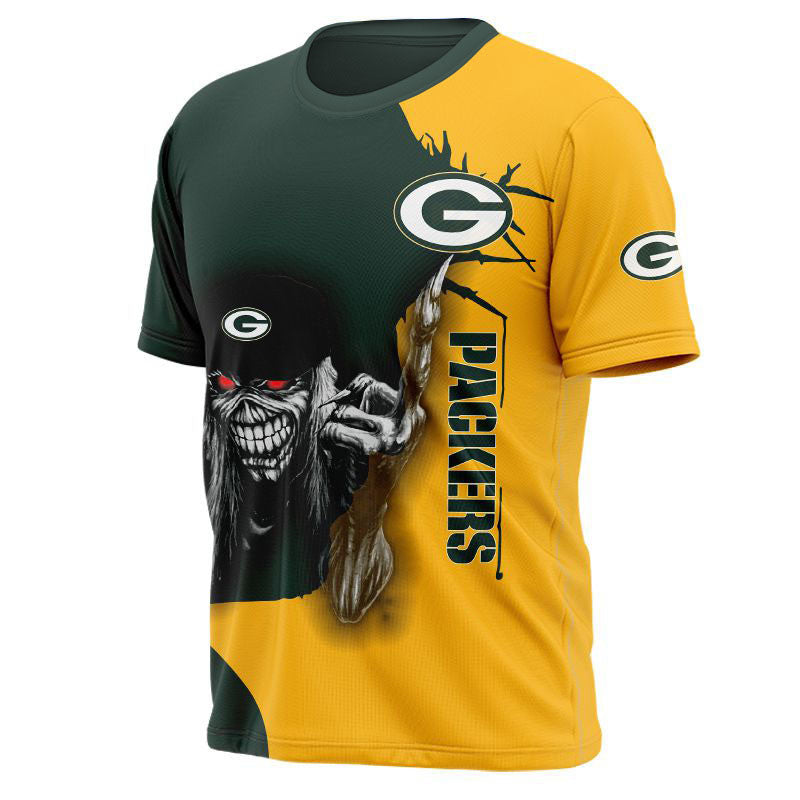 15% OFF Iron Maiden Green Bay Packers T shirt For Men – 4 Fan Shop