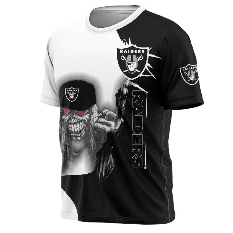 15% OFF Iron Maiden Las Vegas Raiders T shirt For Men – 4 Fan Shop