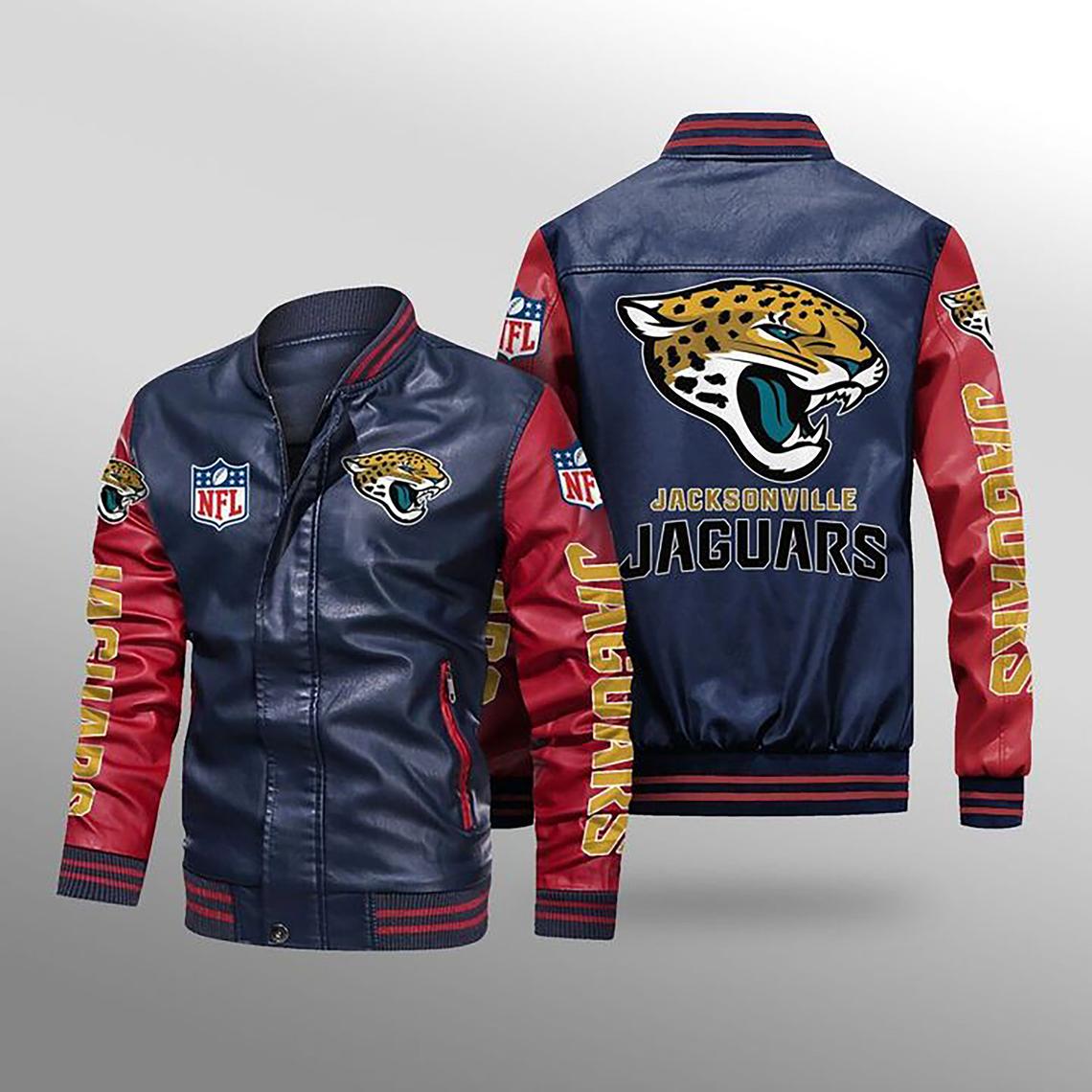 NFL Jacksonville Jaguars Leather Jacket Hat Men And Women For Fans Gift -  Freedomdesign