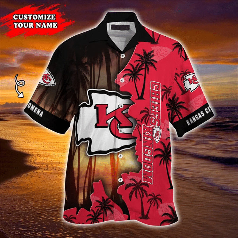 Black Red Personalized City Chiefs Football Baseball Jersey Fan Made