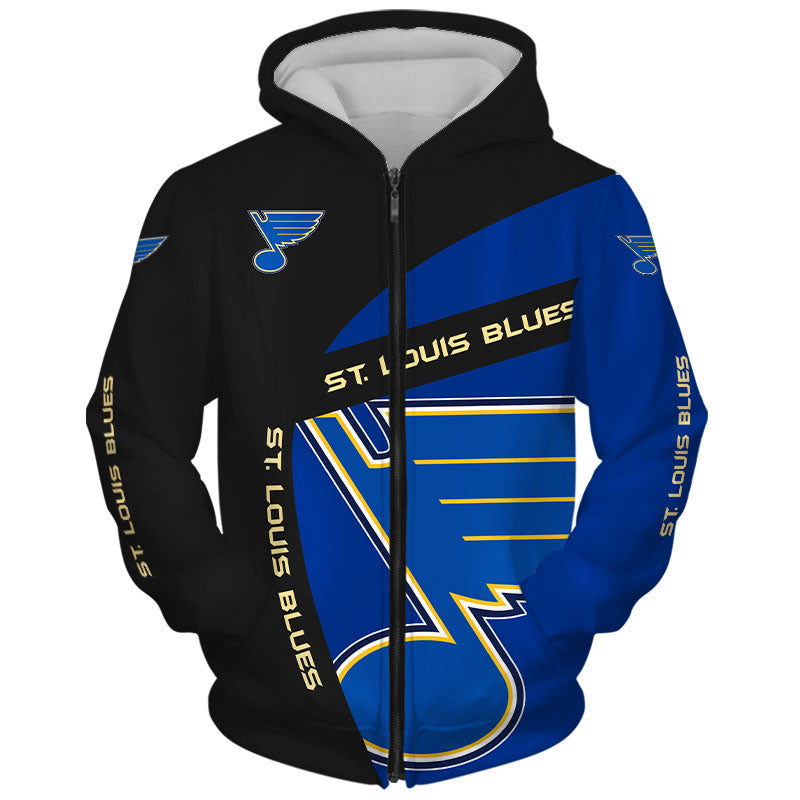 Lids St. Louis Blues Youth Team Lock Up Pullover Hoodie - Royal