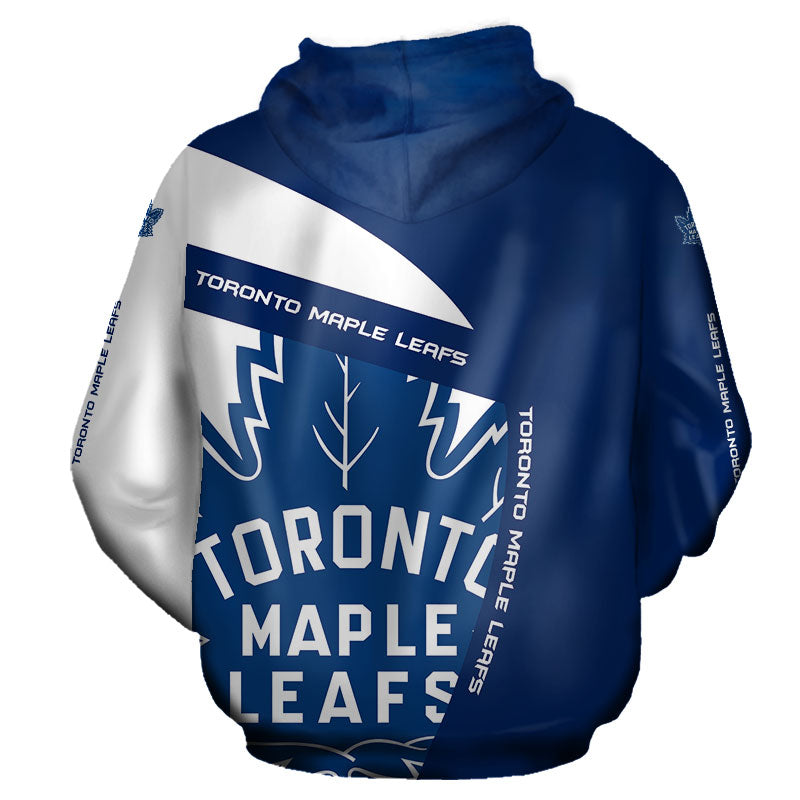 Toronto Maple Leafs Nhl Cross Pattern 3D Printed Hoodie Sweatshirt
