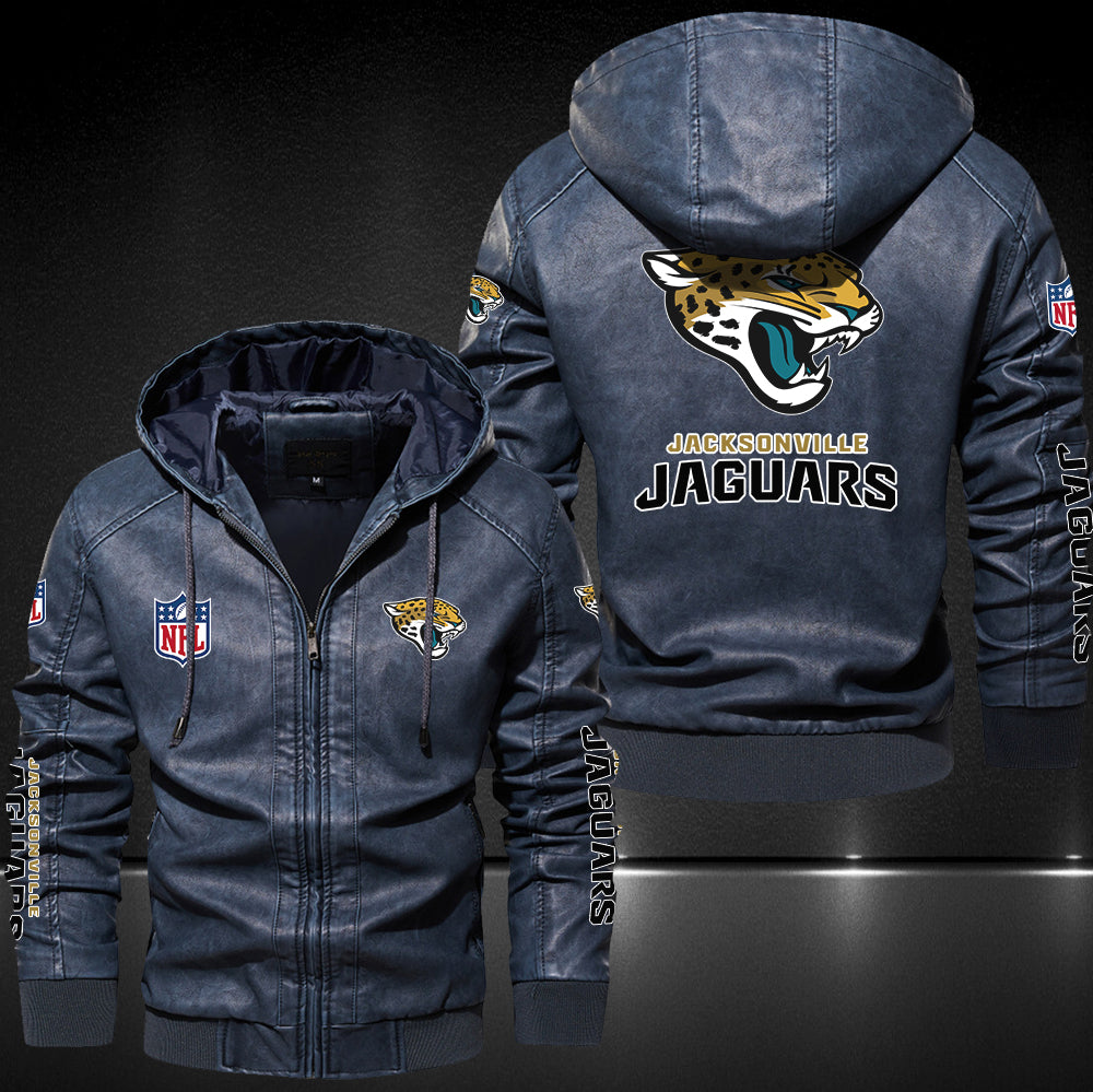 Up To 25% OFF Black/Blue/ Brown Mens Jacksonville Jaguars Leather Jackets â 4 Fan Shop