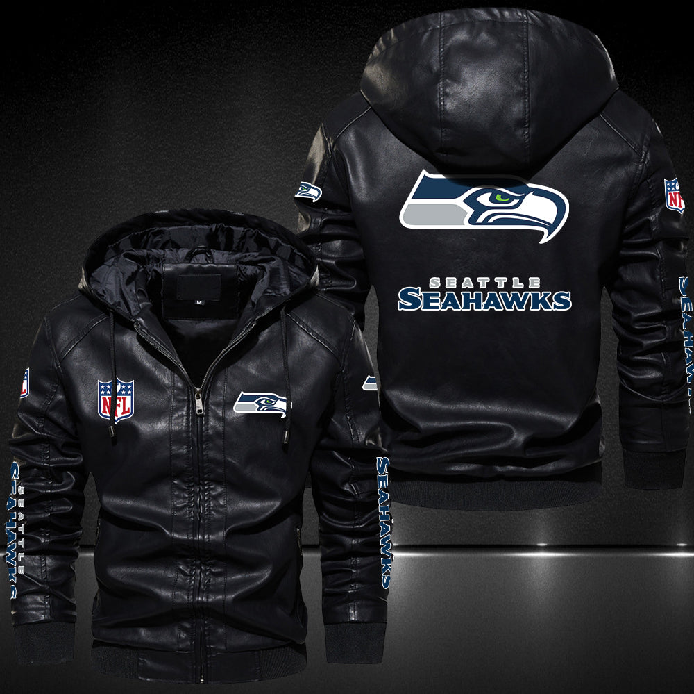 NFL Seattle Seahawks Faux Leather Jacket 