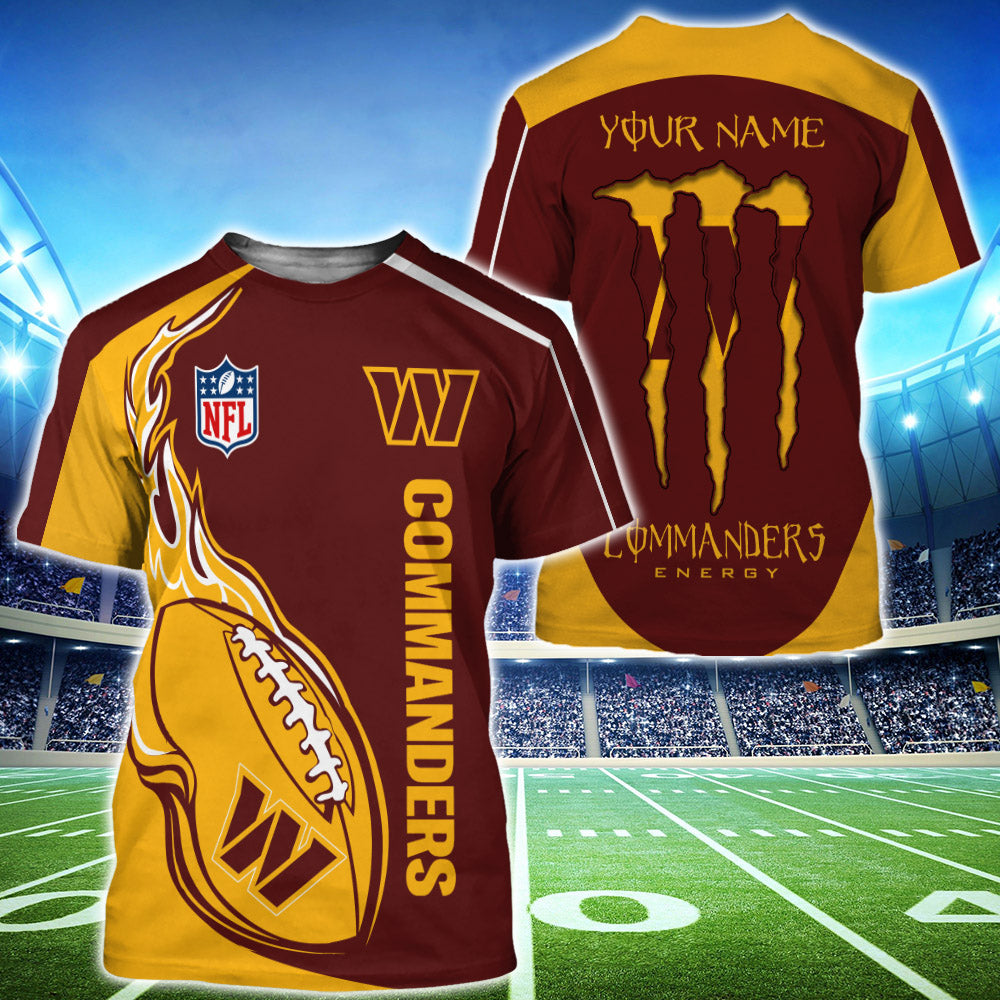 Washington Commanders Hawaiian Shirt NFL Football Custom Name Cheap  Hawaiian Shirt For Mens Womens - T-shirts Low Price