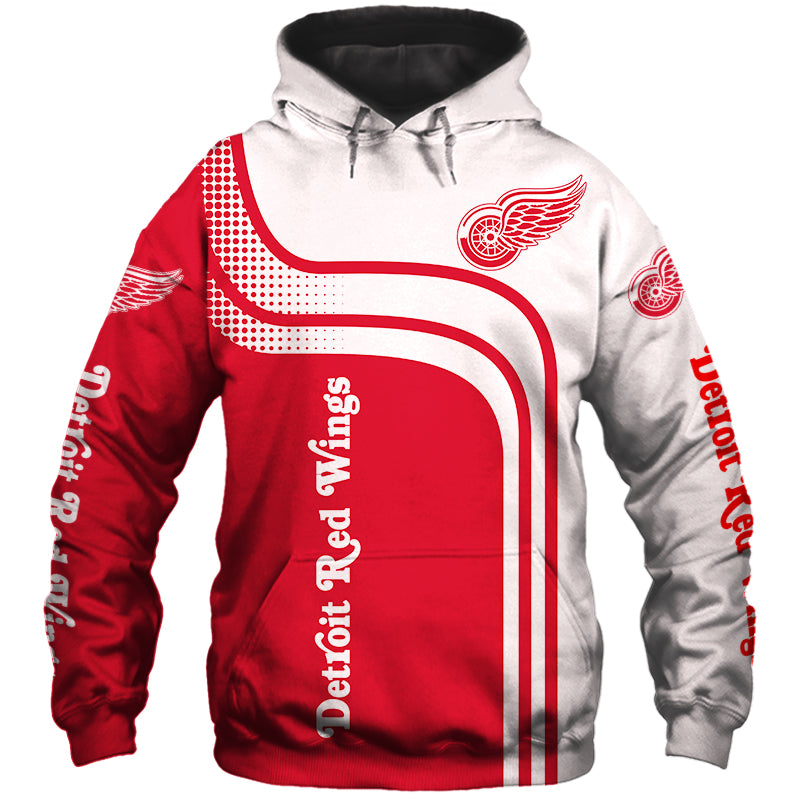 Nhl Detroit Red Wings Girls' Poly Fleece Hooded Sweatshirt : Target