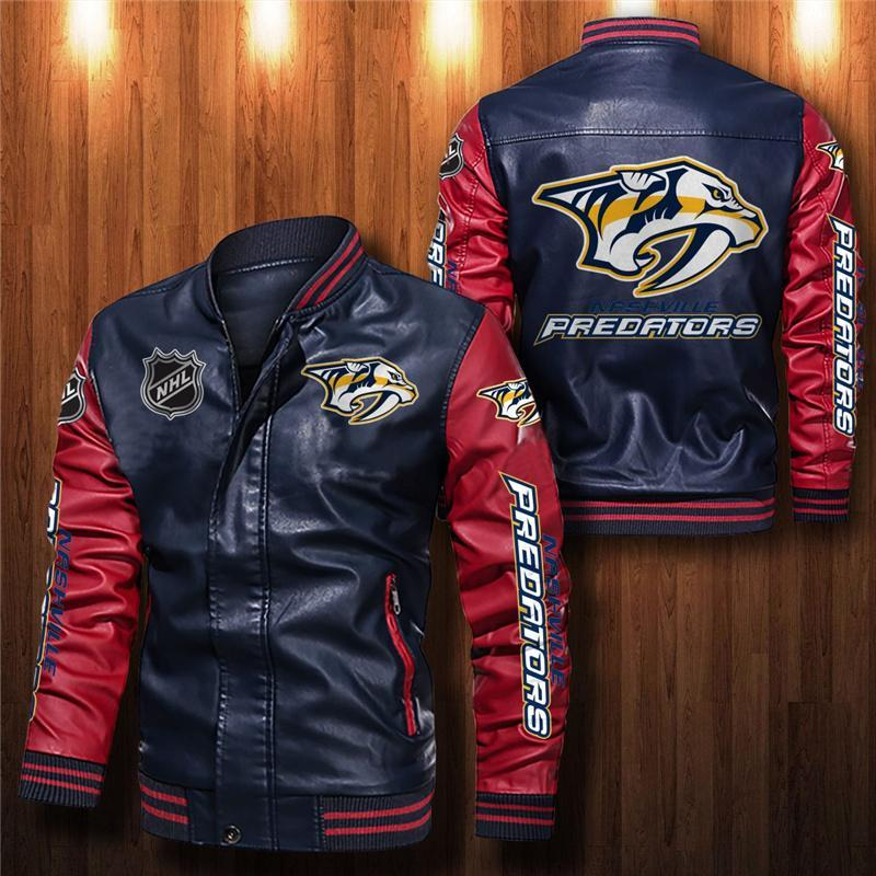 Nashville Predators Leather Jacket For Fans