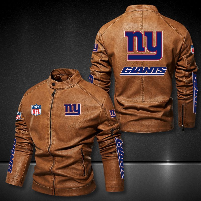 30% OFF Hot Sale New York Giants Leather Jacket Cheap For Men – 4 Fan Shop