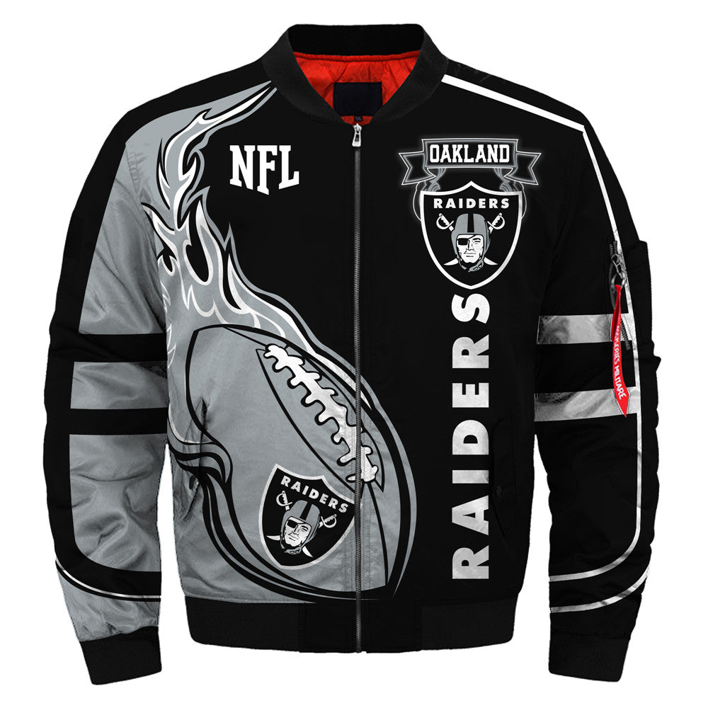 20% OFF Newest Design 2019 Custom Oakland Raiders Jacket Cheap For Fan – 4  Fan Shop