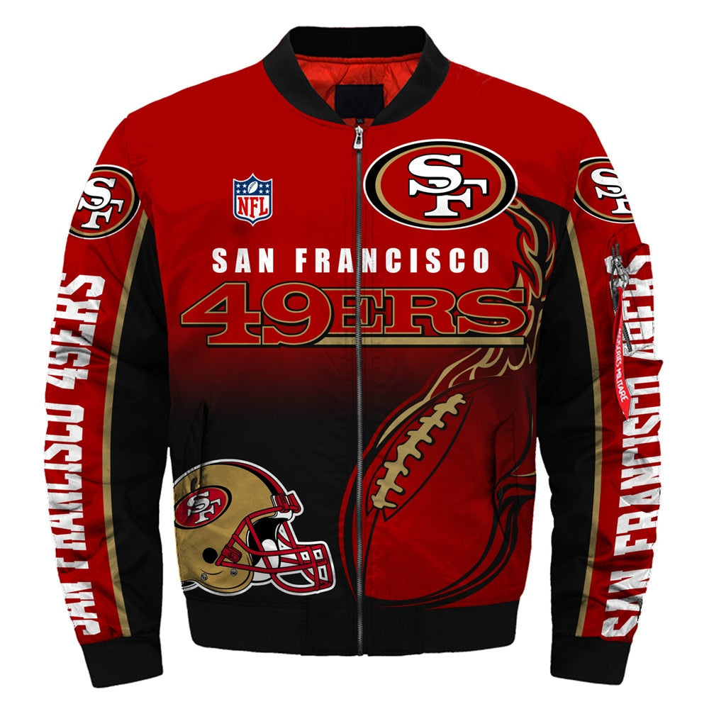 18% OFF Newest Design Custom San Francisco 49ers Jacket Cheap For Fans – 4  Fan Shop