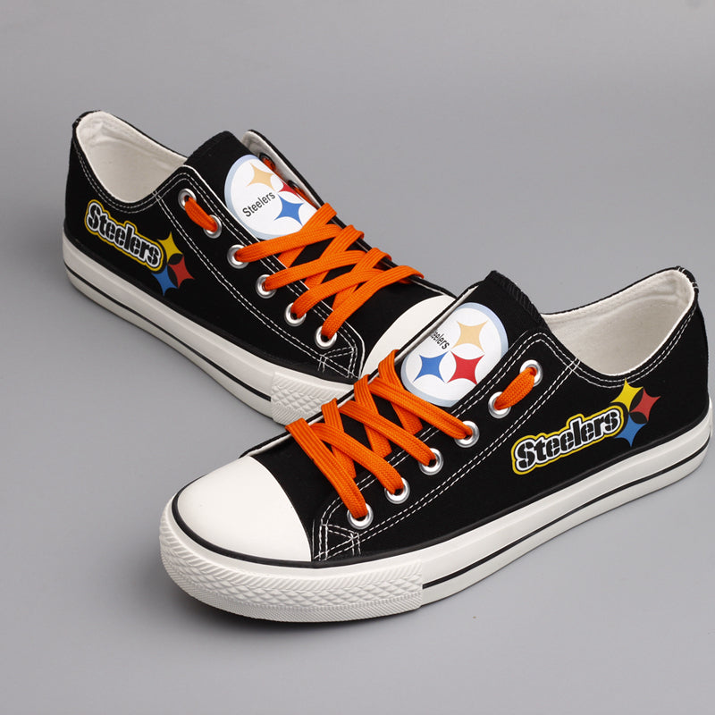 Pittsburgh Steelers Low Top Canvas Shoes For Men And Women - Freedomdesign