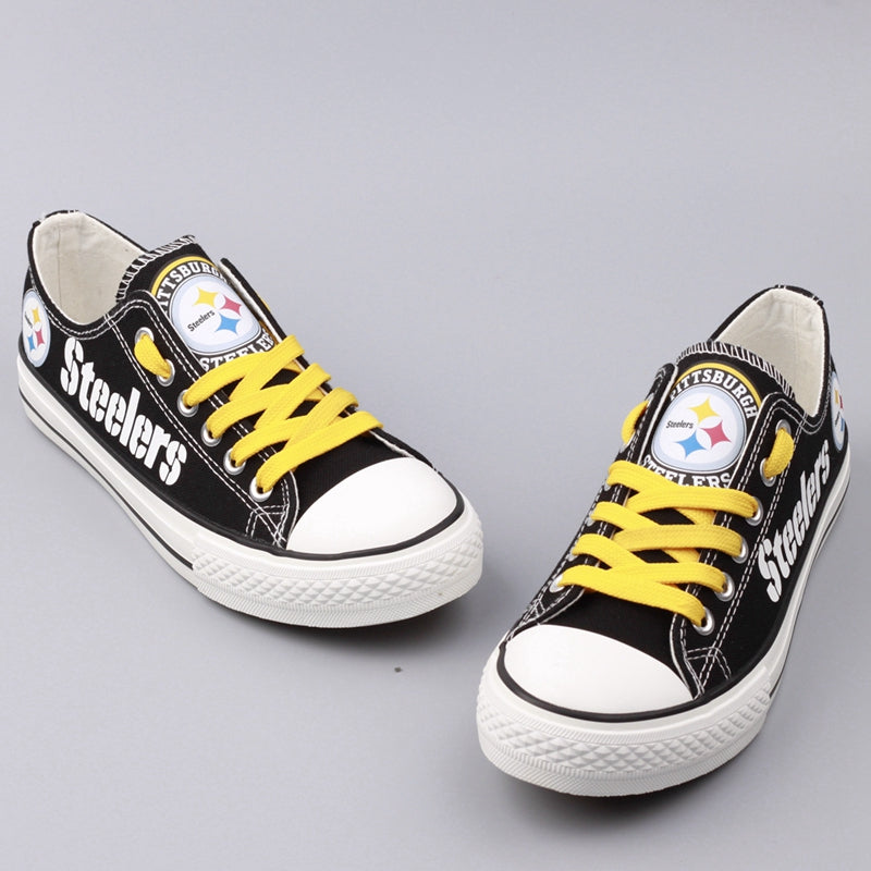 Pittsburgh Steelers NFL Womens Low Top Tie-Dye Canvas Shoes