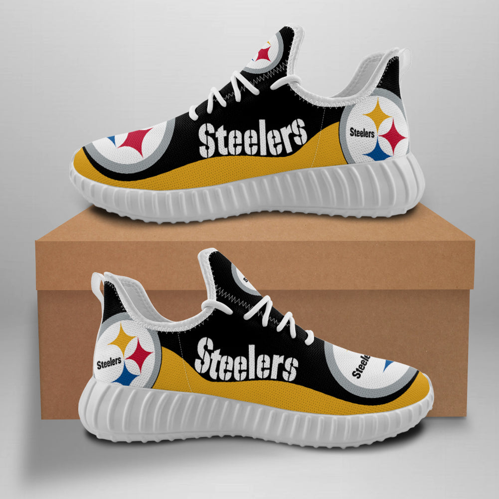 25% SALE OFF Pittsburgh Steelers Women's Sneakers Yeezy Shoes – 4 Fan Shop