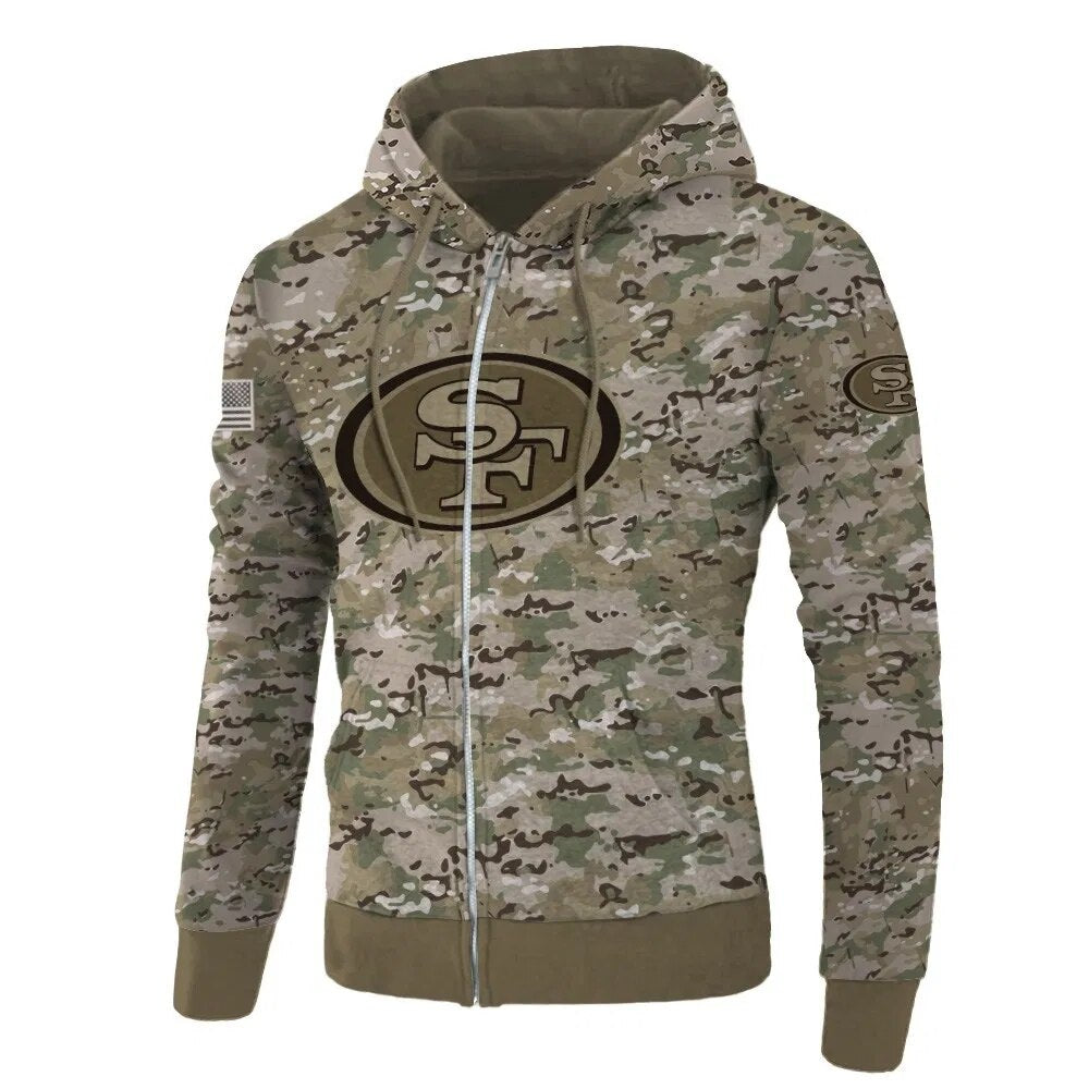 49ers army hoodie
