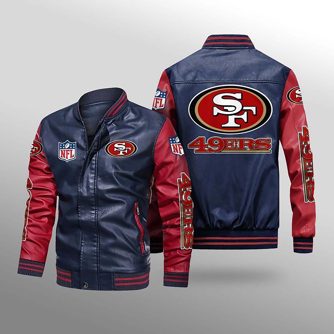 30% OFF The Best Men's San Francisco 49ers Leather Jacket For Sale