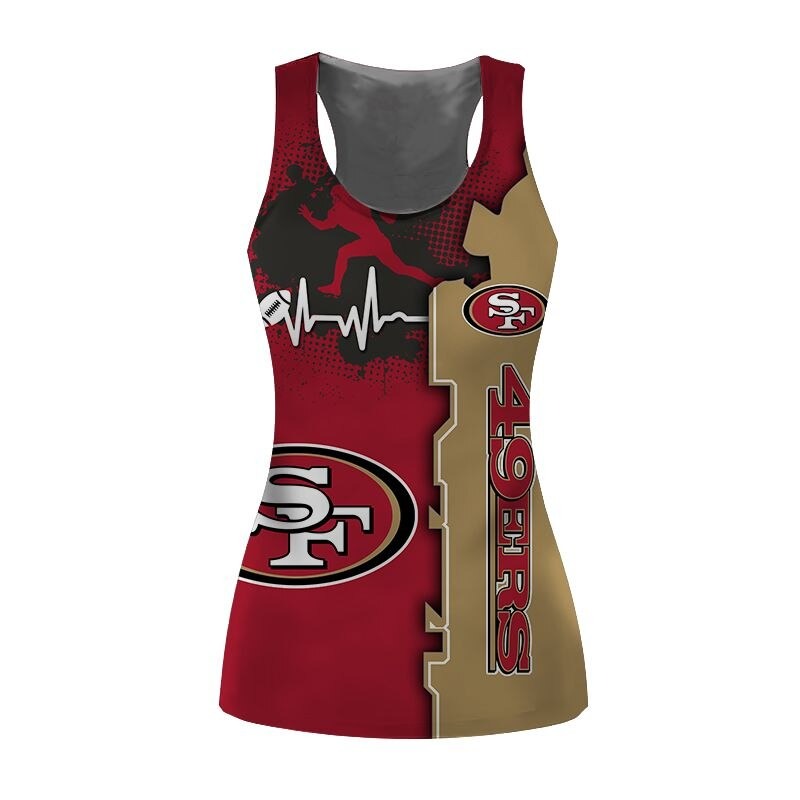 20% OFF San Francisco 49ers Women's Tank Top Beating Line For Sale