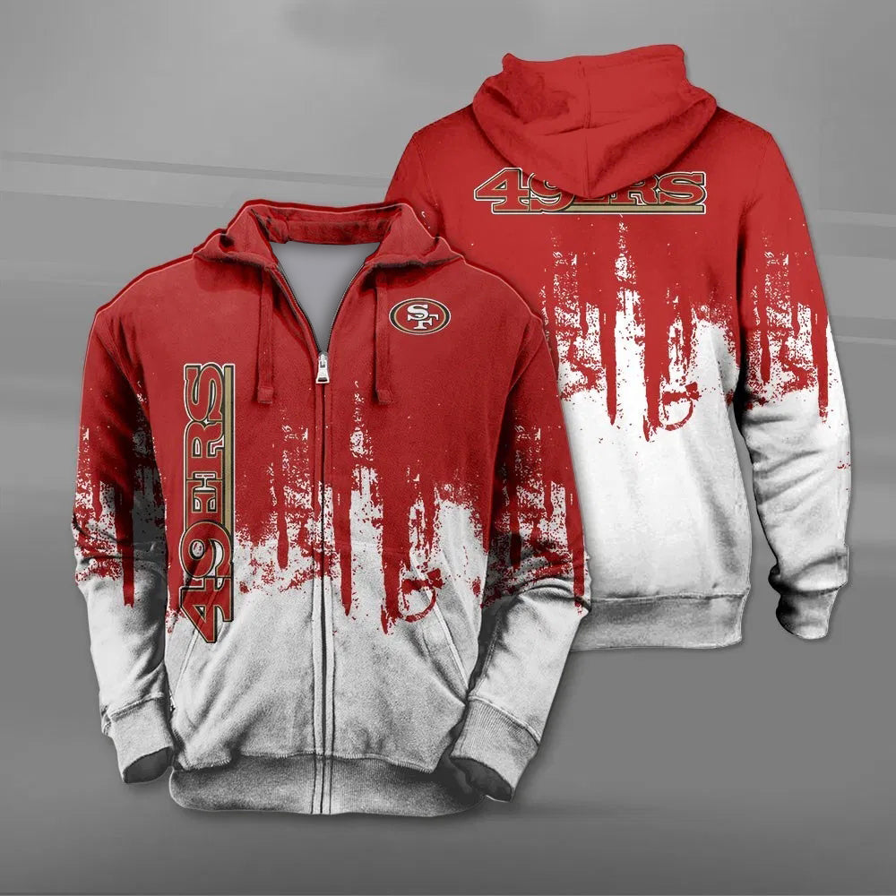 17% SALE OFF San Francisco 49ers Mens Hoodie Graffiti 3D