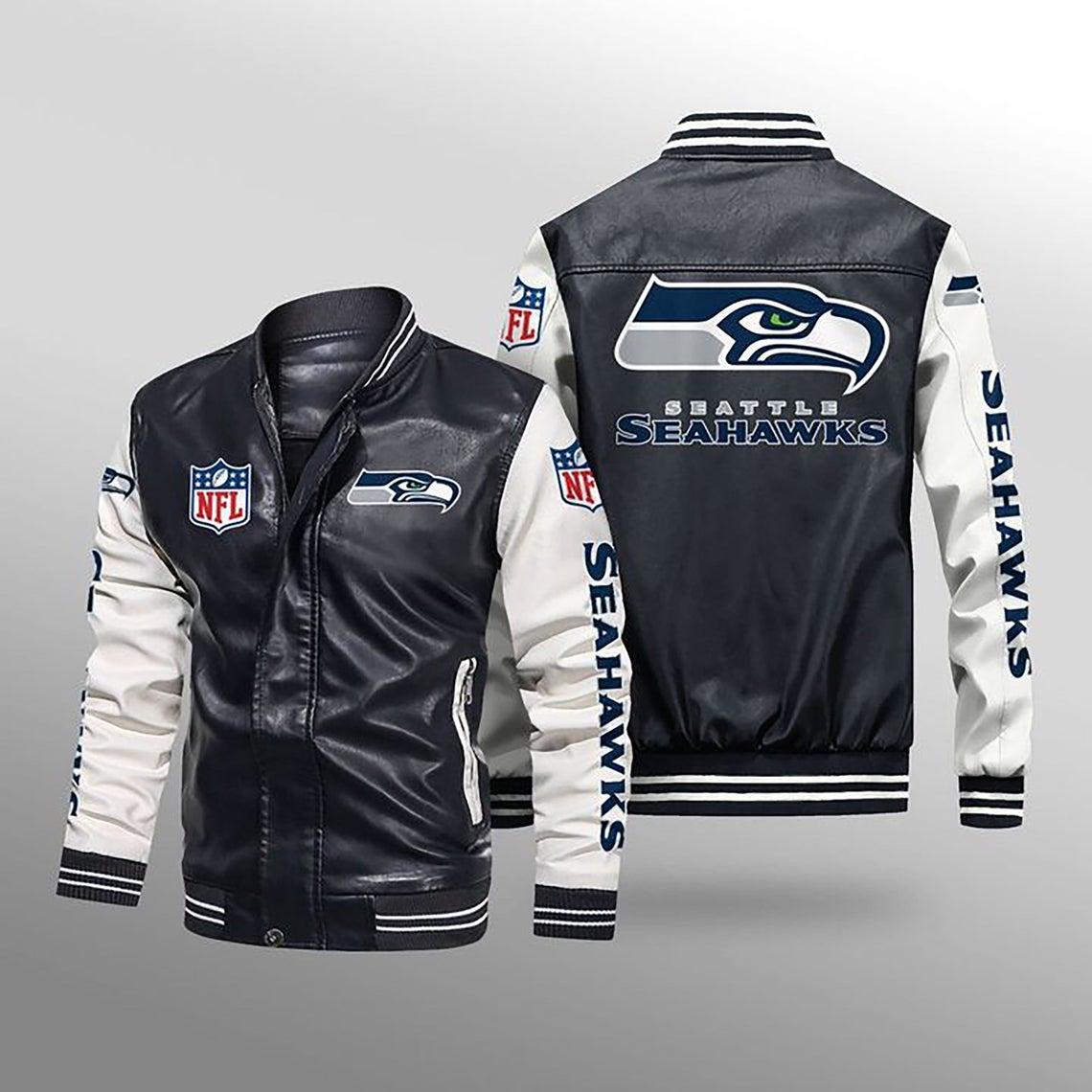 30% OFF The Best Men's Seattle Seahawks Leather Jacket For Sale