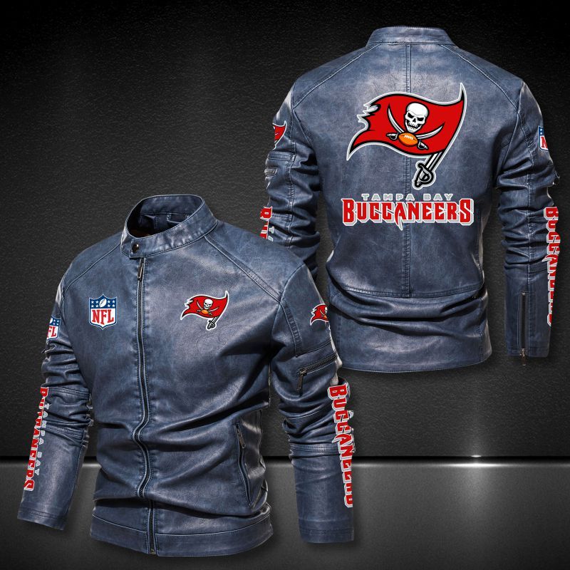 30% OFF Hot Sale Tampa Bay Buccaneers Leather Jacket Cheap For Men