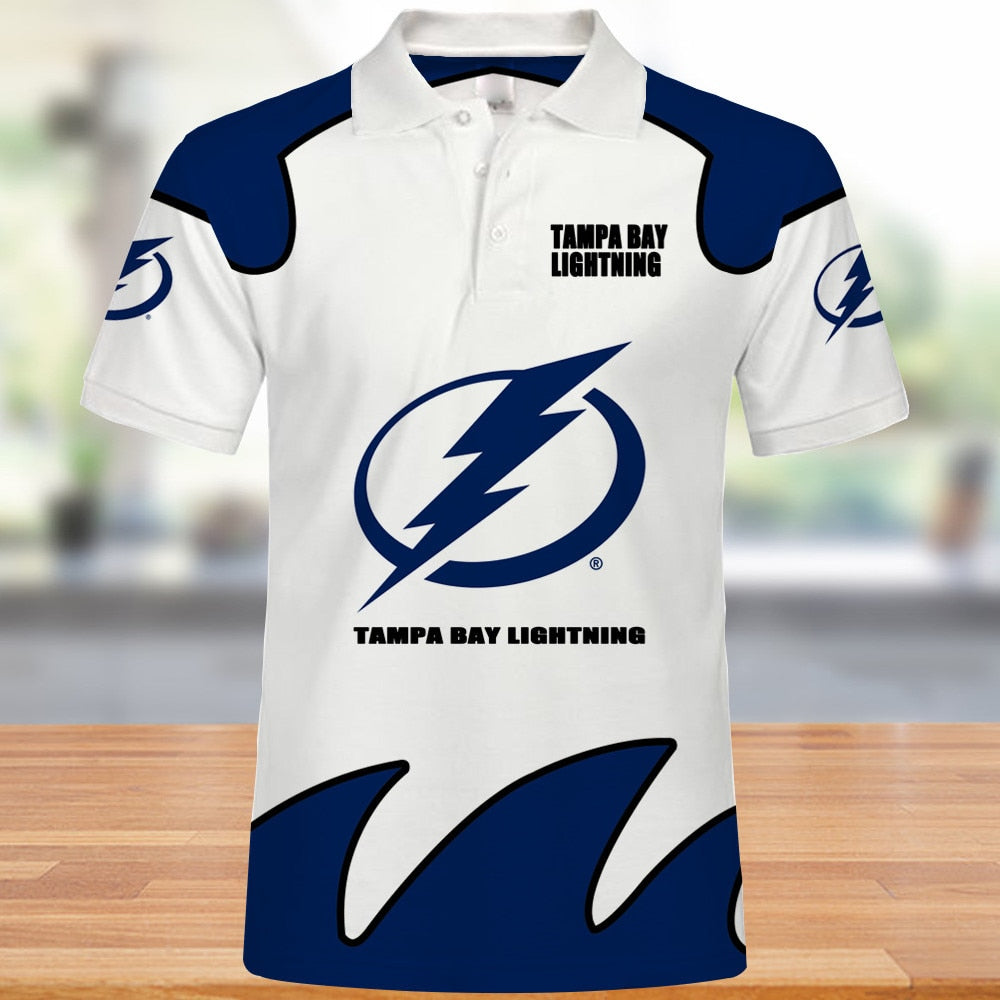 Tampa Bay Lightning NHL Hawaiian Tropical Flower 3D T-Shirt