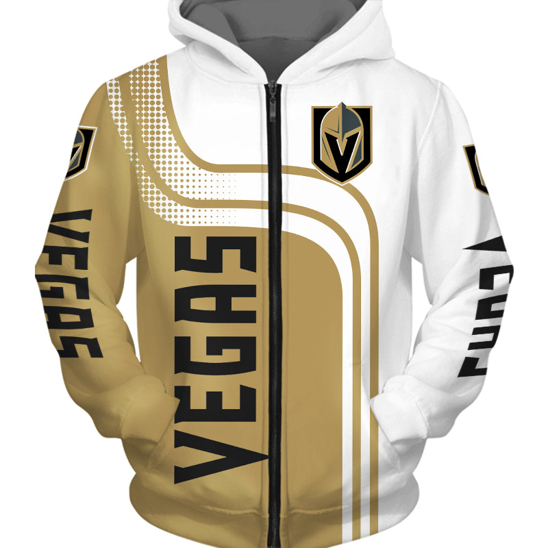 Antigua Vegas Golden Knights White Victory Long Sleeve Hoodie, White, 52% Cot / 48% Poly, Size 3XL, Rally House
