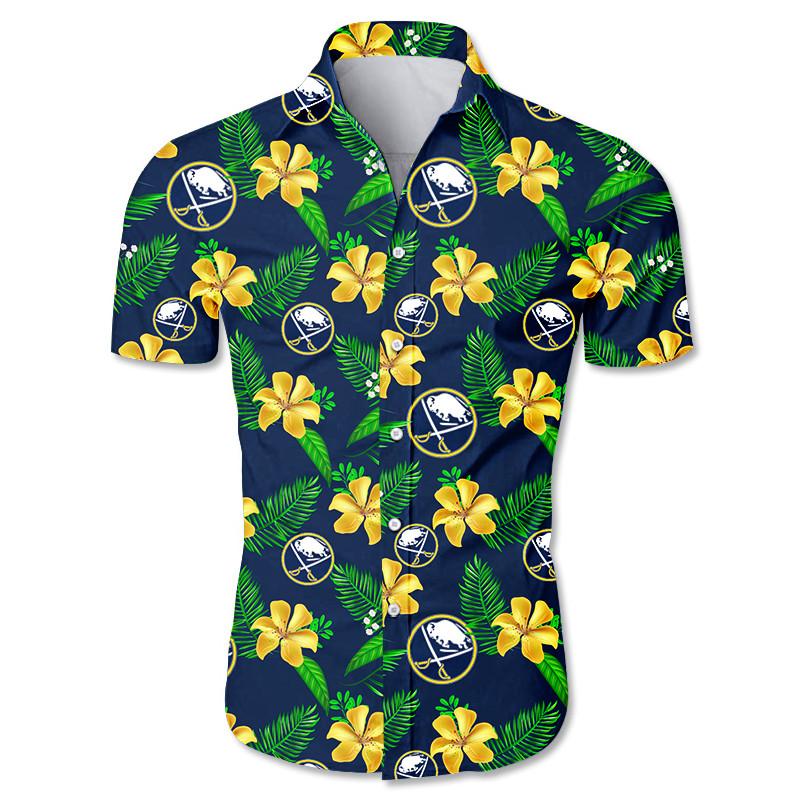 Men's White Boston Celtics Floral Button-Up Shirt