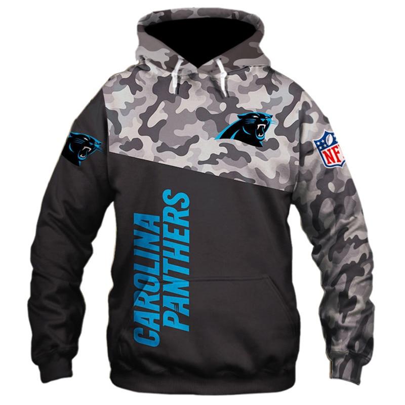 18% OFF Carolina Panthers Military Hoodies 3D Sweatshirt Long