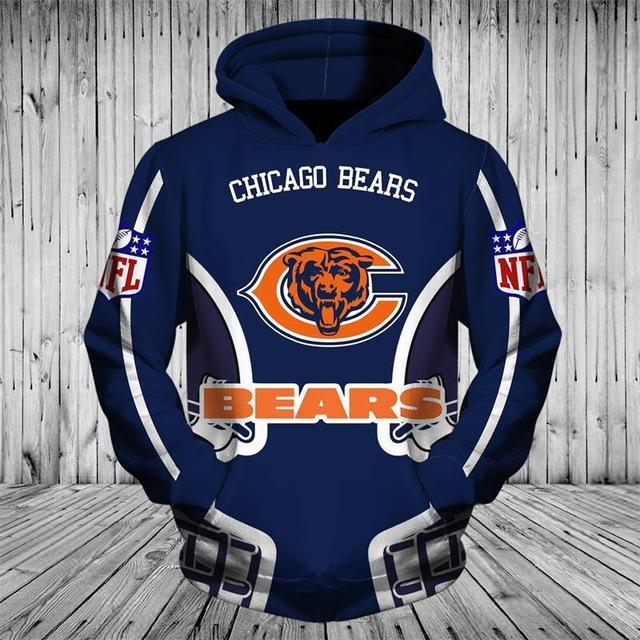  Officially Licensed Zubaz Men's NFL Static Hoodie, Chicago  Bears, Size Small : Sports & Outdoors